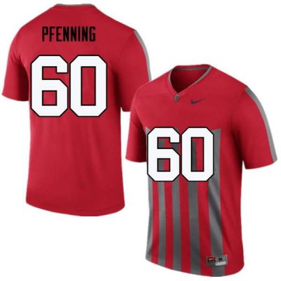 Men's Ohio State Buckeyes #60 Blake Pfenning Throwback Nike NCAA College Football Jersey Online ESE5044JF